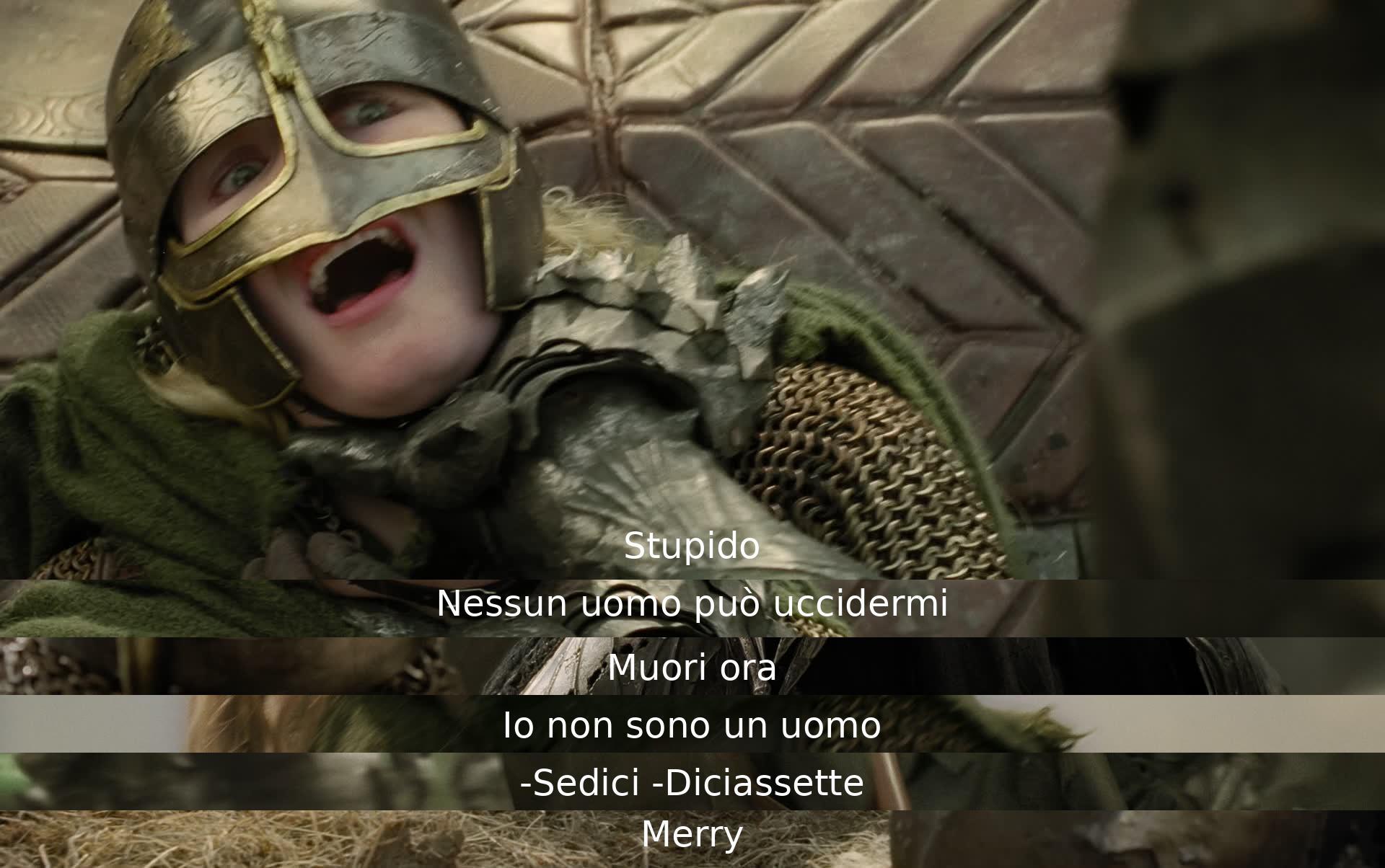 Uno personaggio chiama l'altro stupido e lo sfida a ucciderlo, ma viene interrotto quando rivela di non essere umano. La scena si conclude con il numero diciassette.