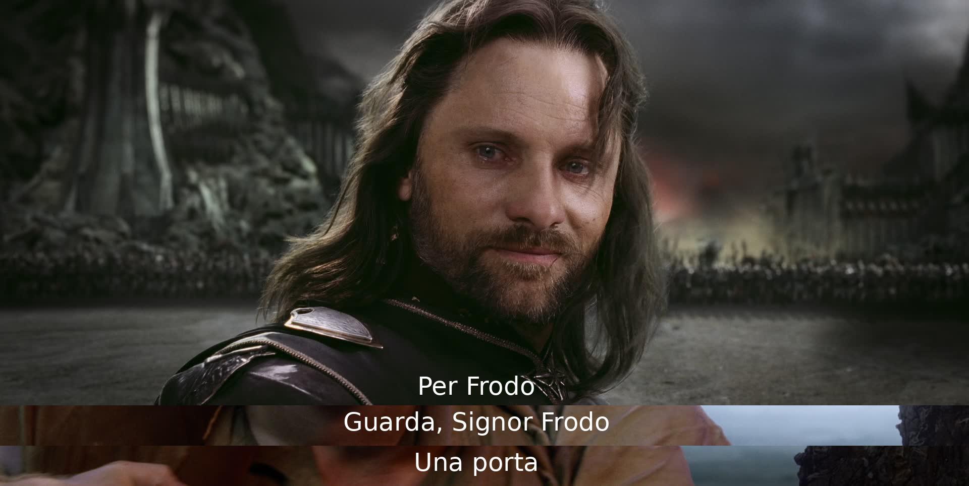 Frodo, una porta.